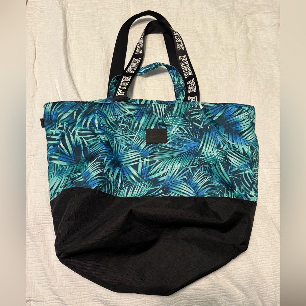 PINK Victoria's Secret Tropical Print Tote Bag